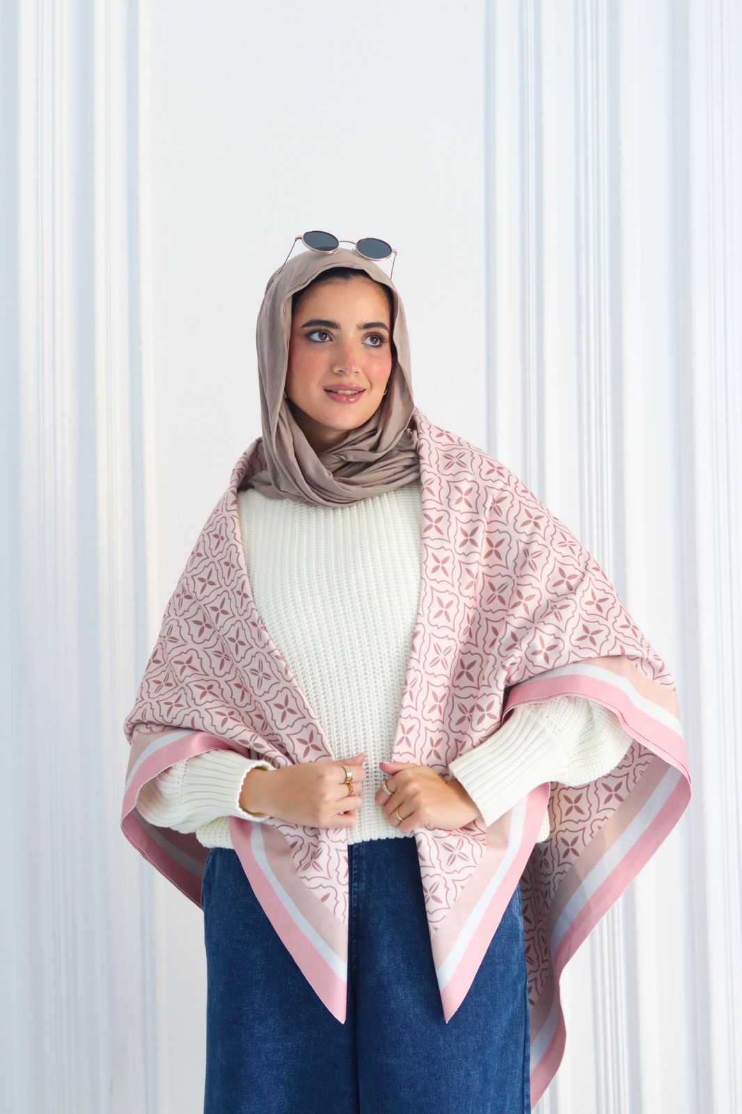 Winter Blossom Wool Scarf