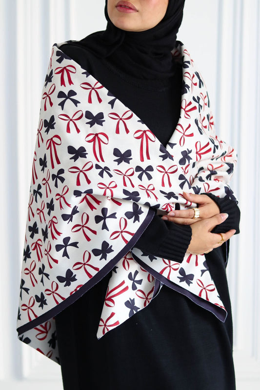 Winter Bows Wool Scarf