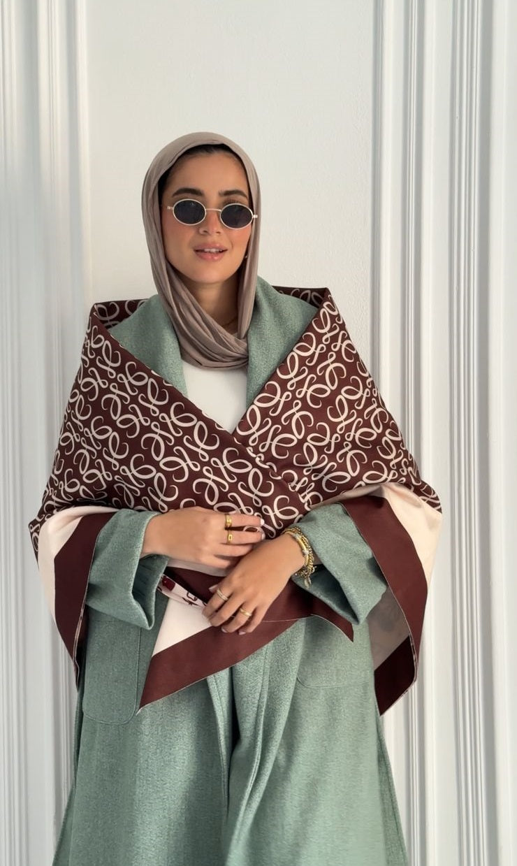 Warm Chocolate Wool Scarf