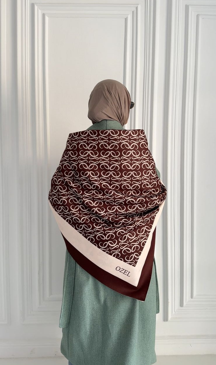 Warm Chocolate Wool Scarf