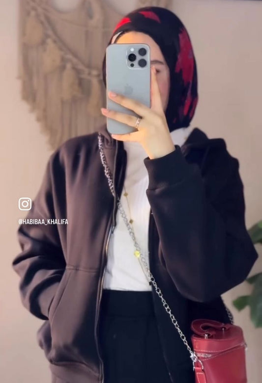 Casual Winter Set in Black (jacket and skirt)