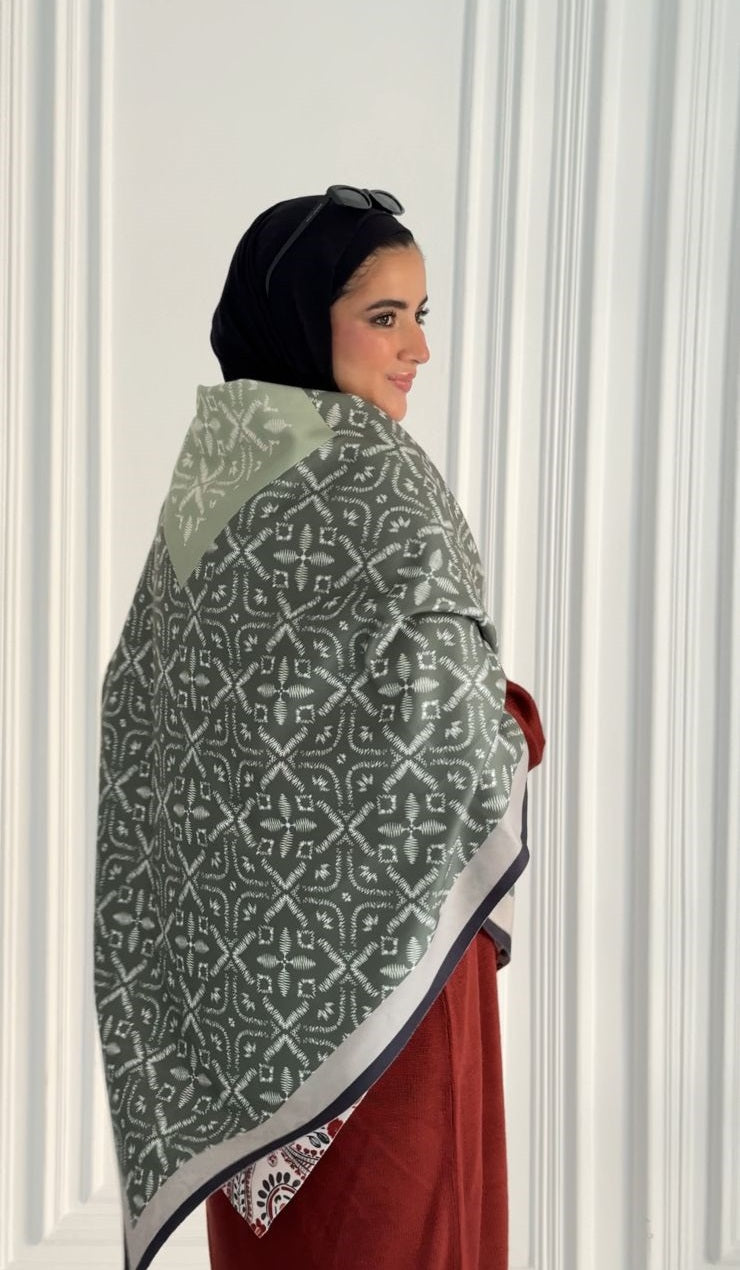 Winter Garden Wool Scarf