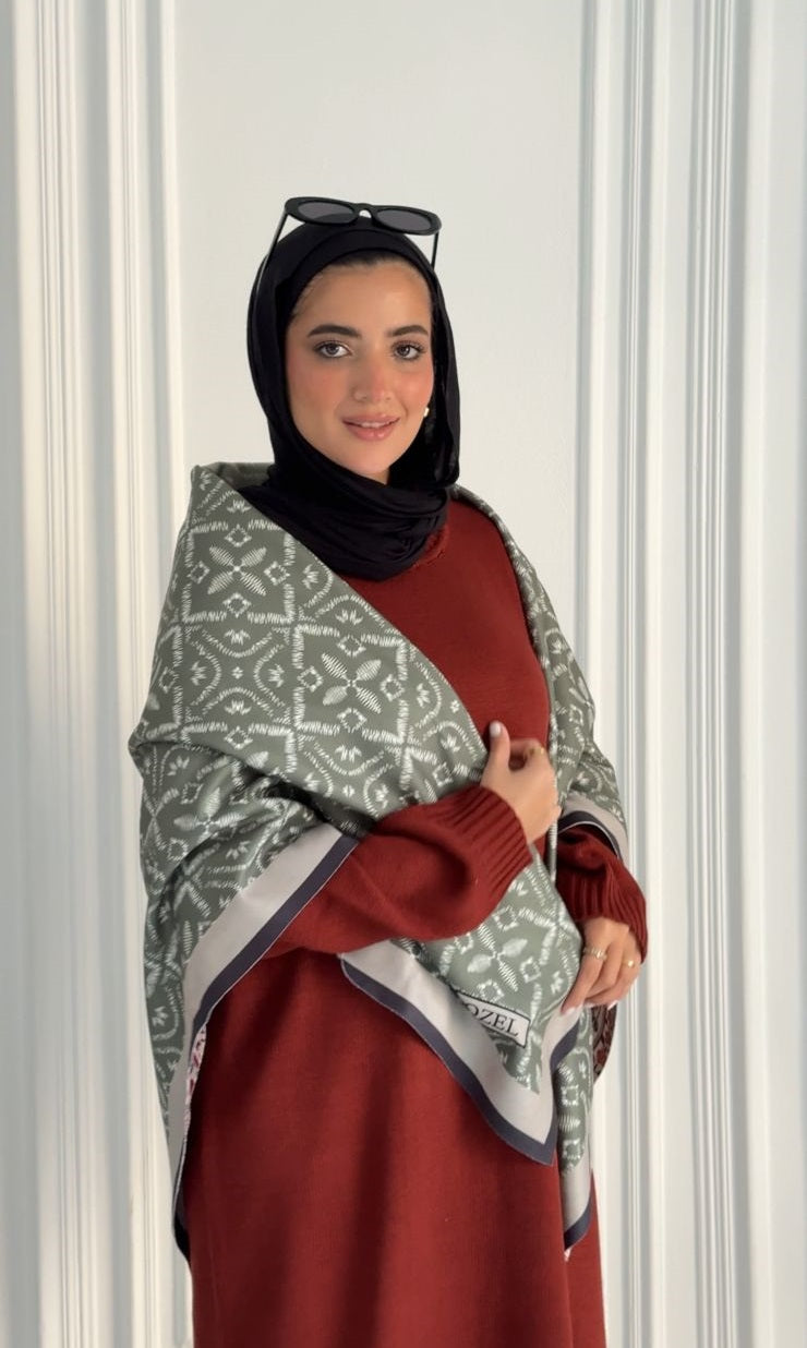 Winter Garden Wool Scarf