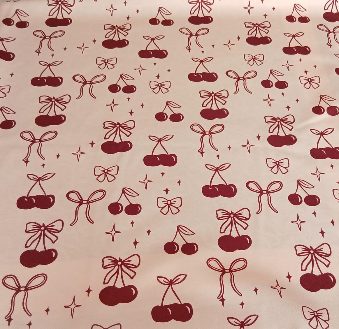 Cherries & Bows Wool Scarf