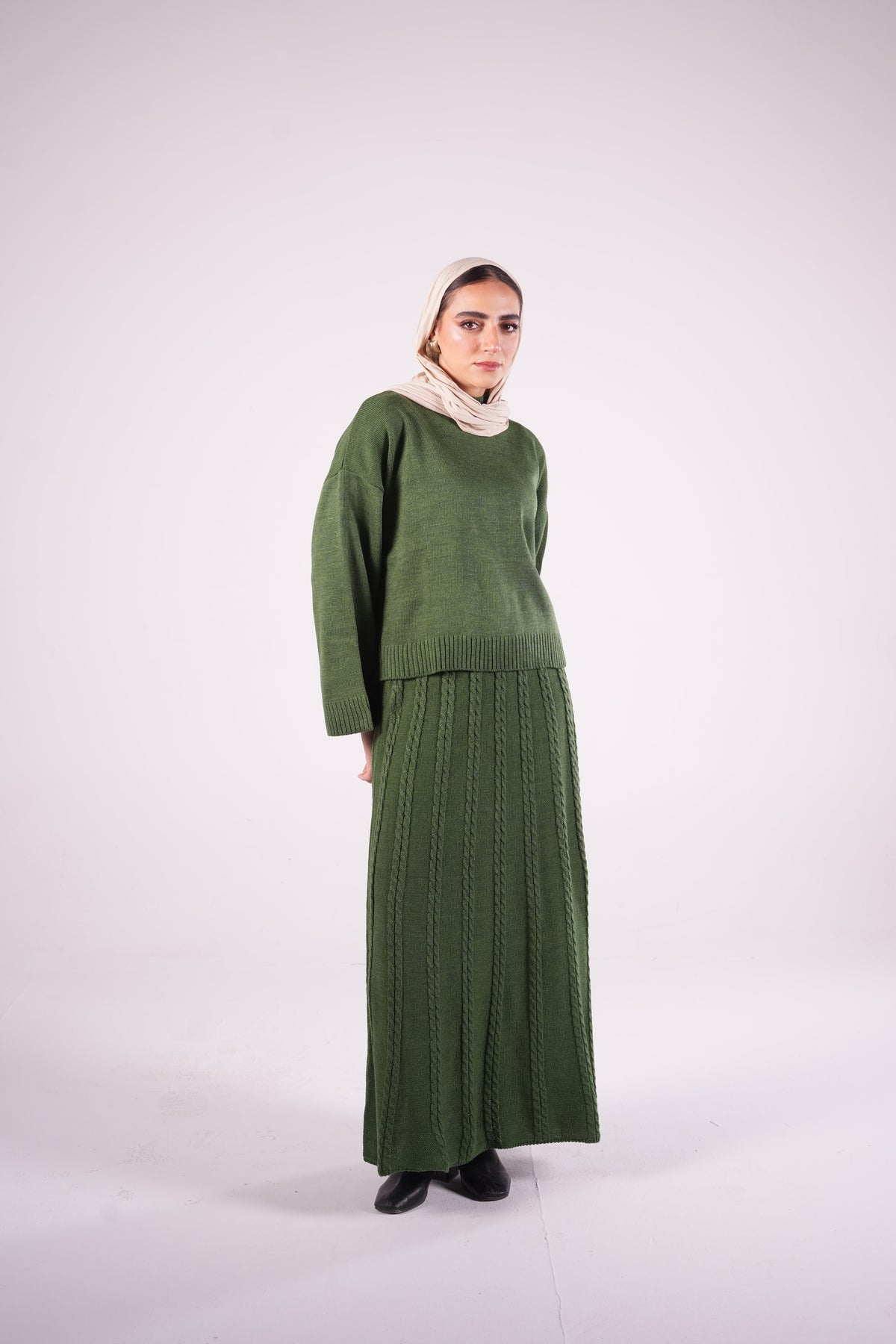 Allure Knit Set in Green
