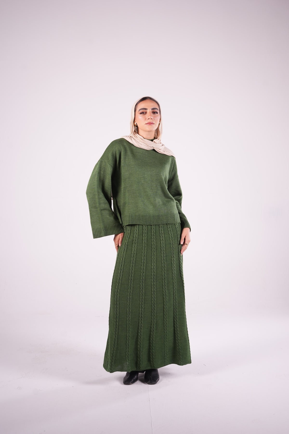 Allure Knit Set in Green