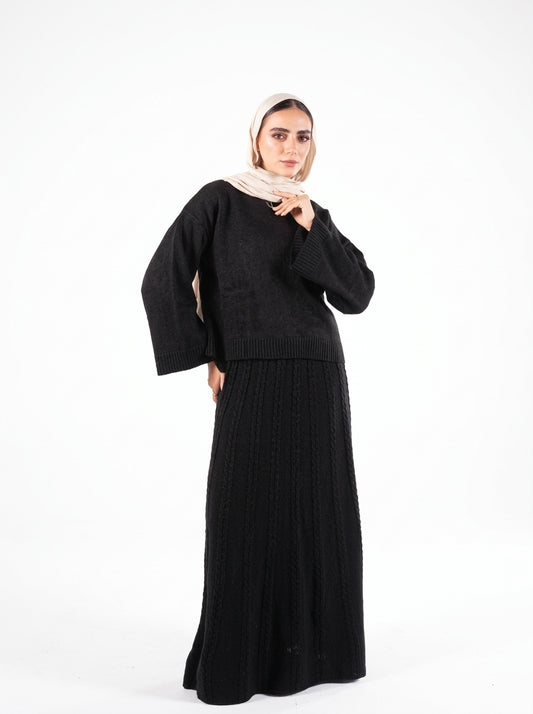 Allure Knit Set - Black