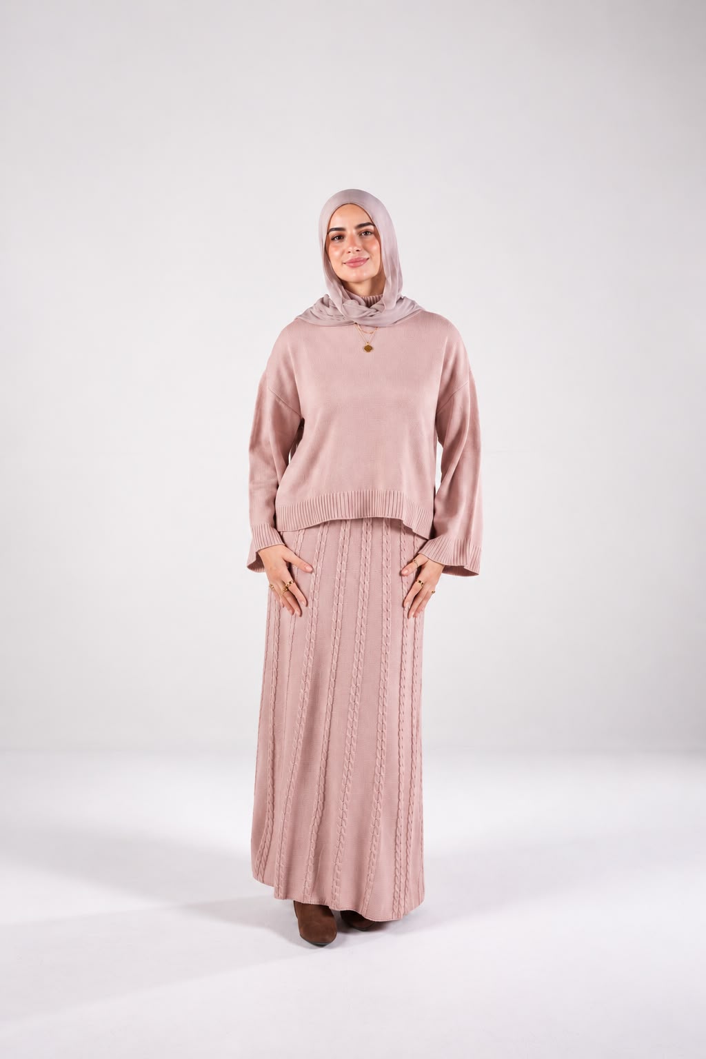 Allure Knit Set in Cashmere