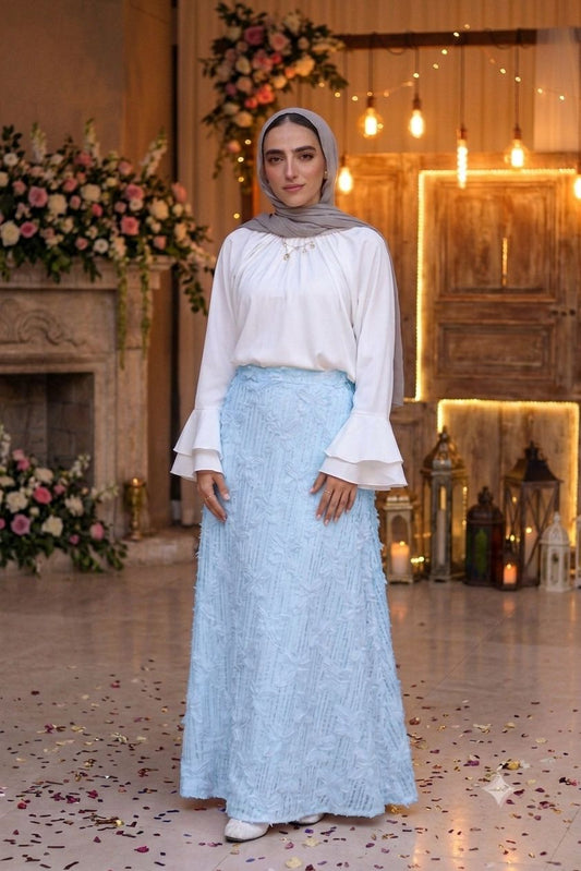 Blossom Skirt in Baby Blue