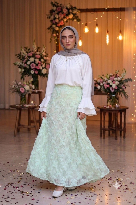 Blossom Skirt in Mint