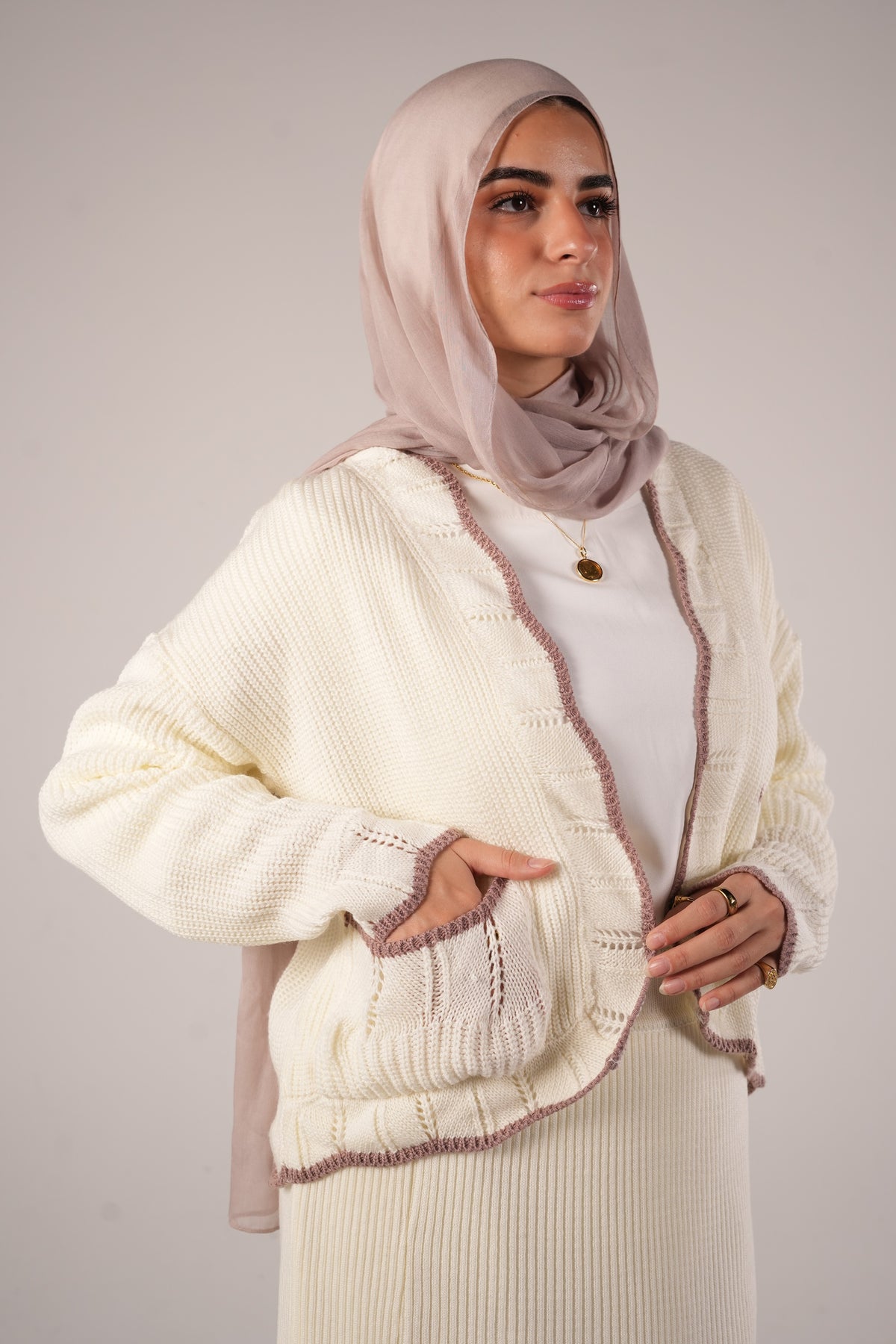Candy Knit Cardigan in OffWhite (cardigan only)