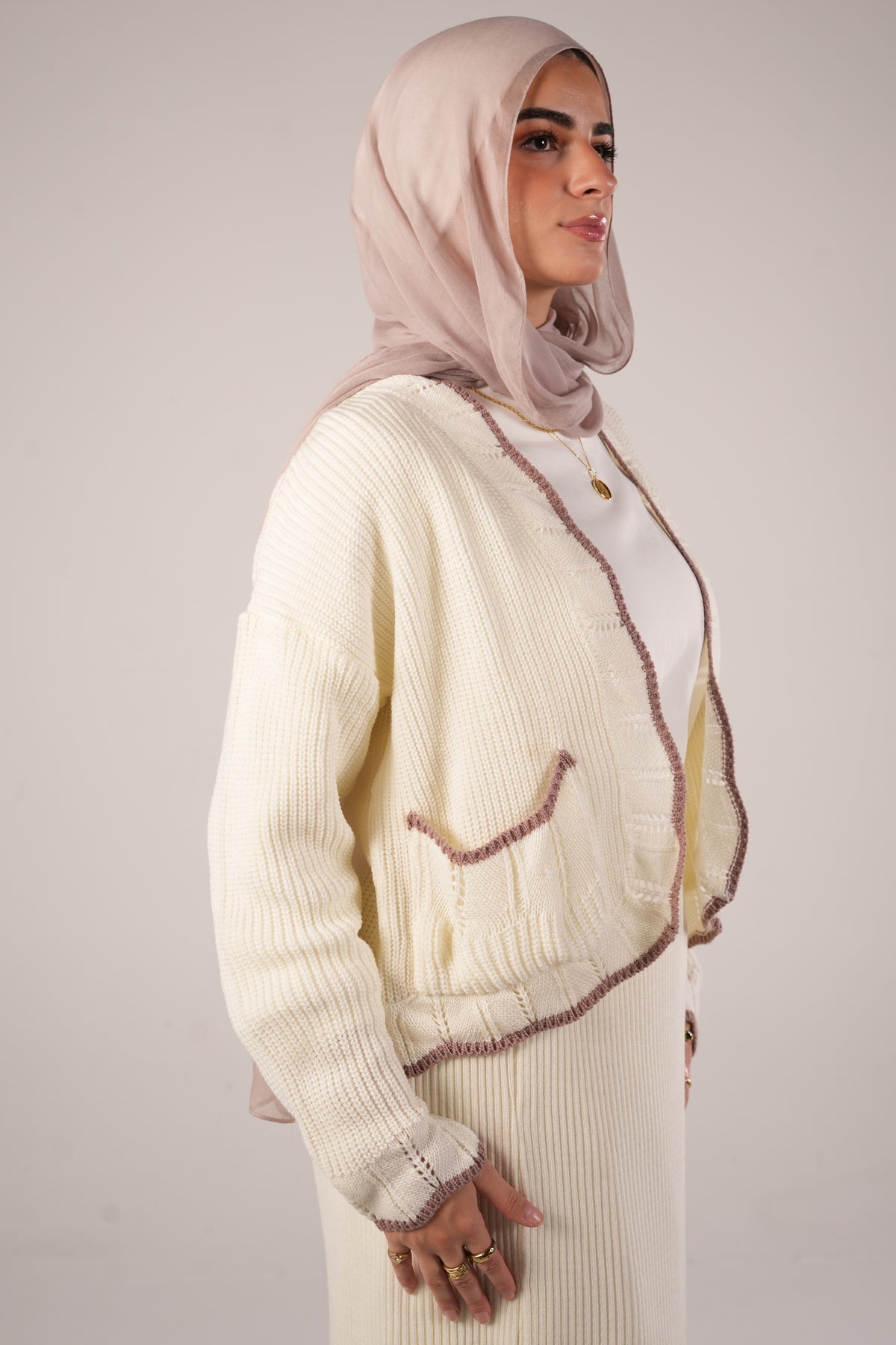 Candy Knit Cardigan in OffWhite (cardigan only)