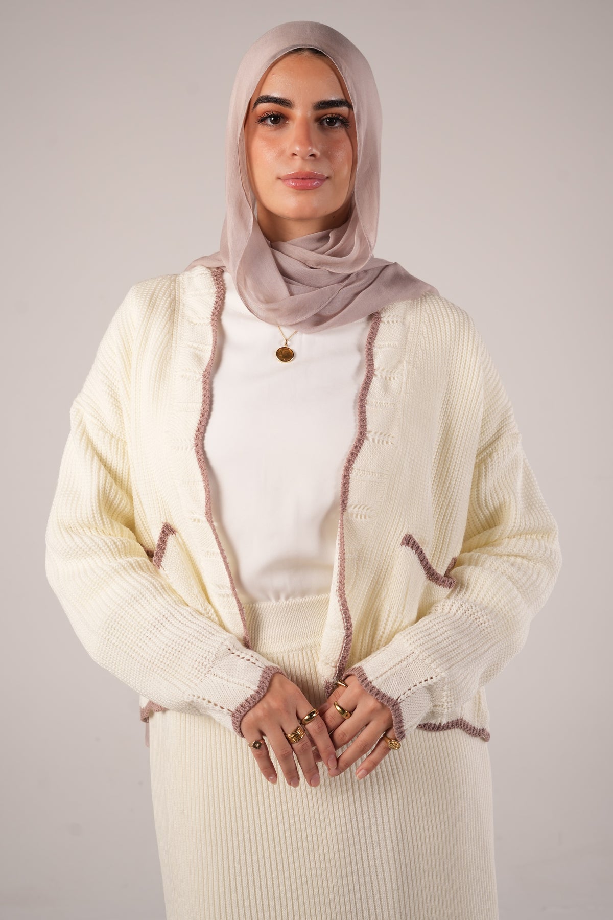 Candy Knit Cardigan in OffWhite (cardigan only)