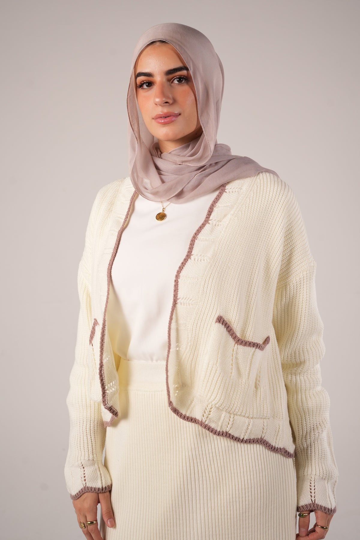 Candy Knit Cardigan in OffWhite (cardigan only)