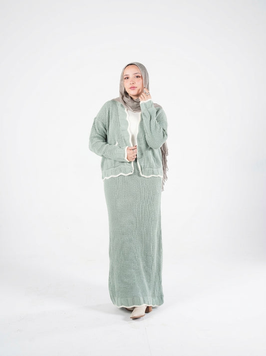 Candy Knit Set in Mint