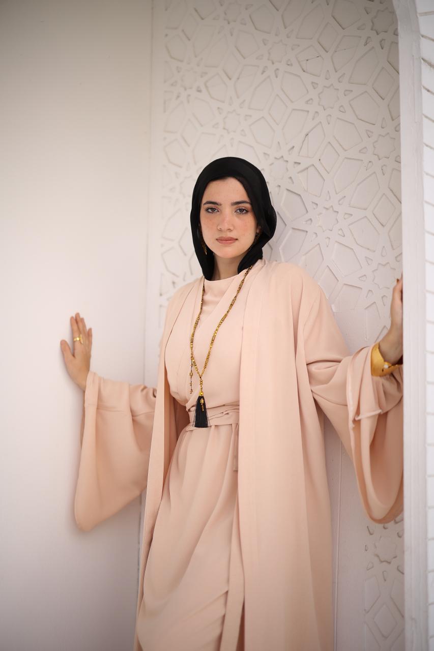 Classic Abaya Set in Beige