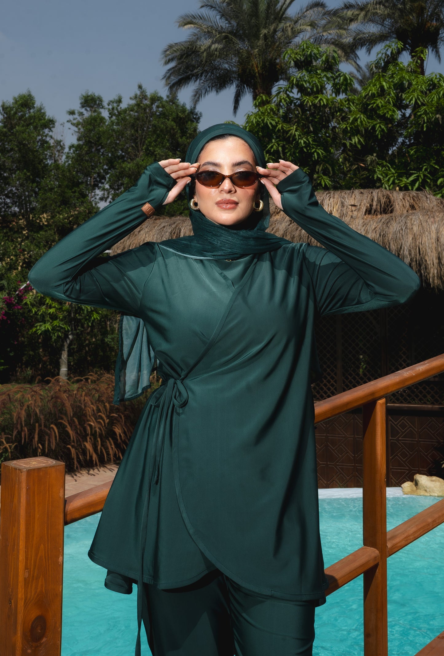 Ozel Burkini in Green (2 pieces)