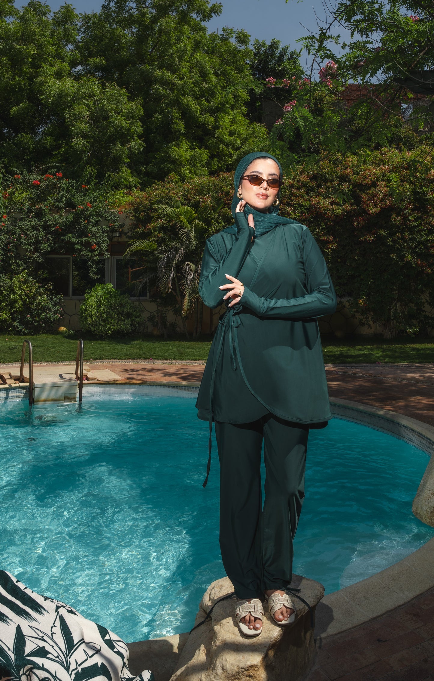 Ozel Burkini in Green (2 pieces)