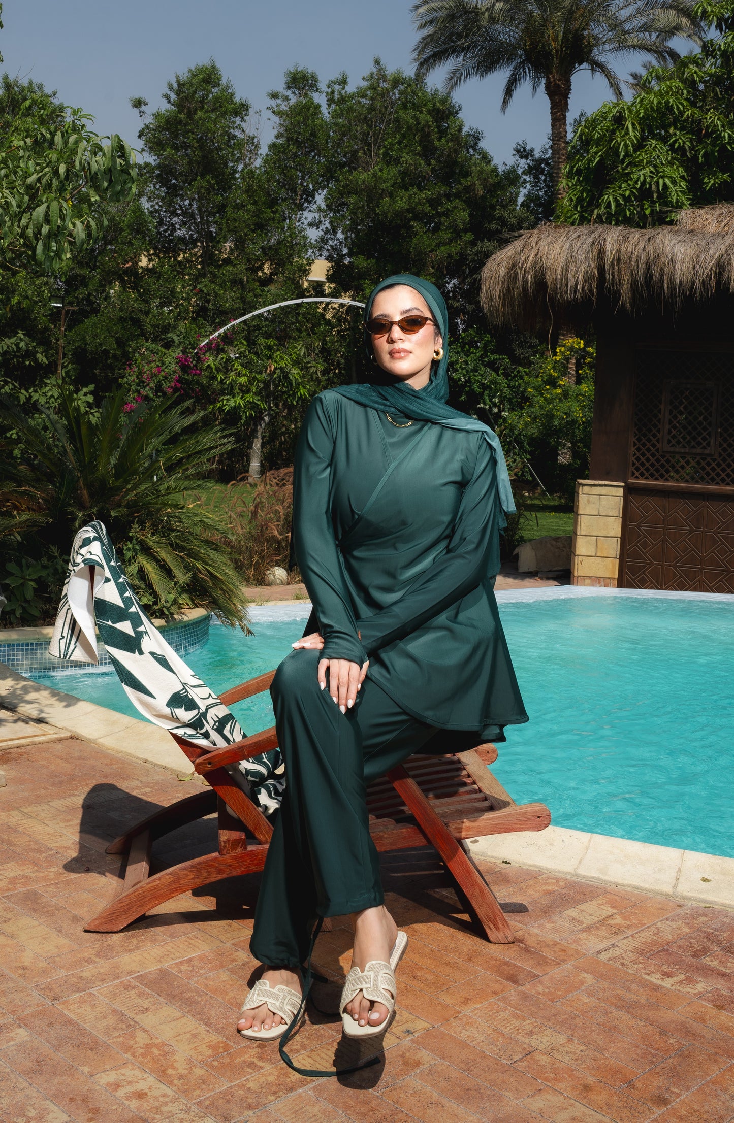Ozel Burkini in Green (2 pieces)