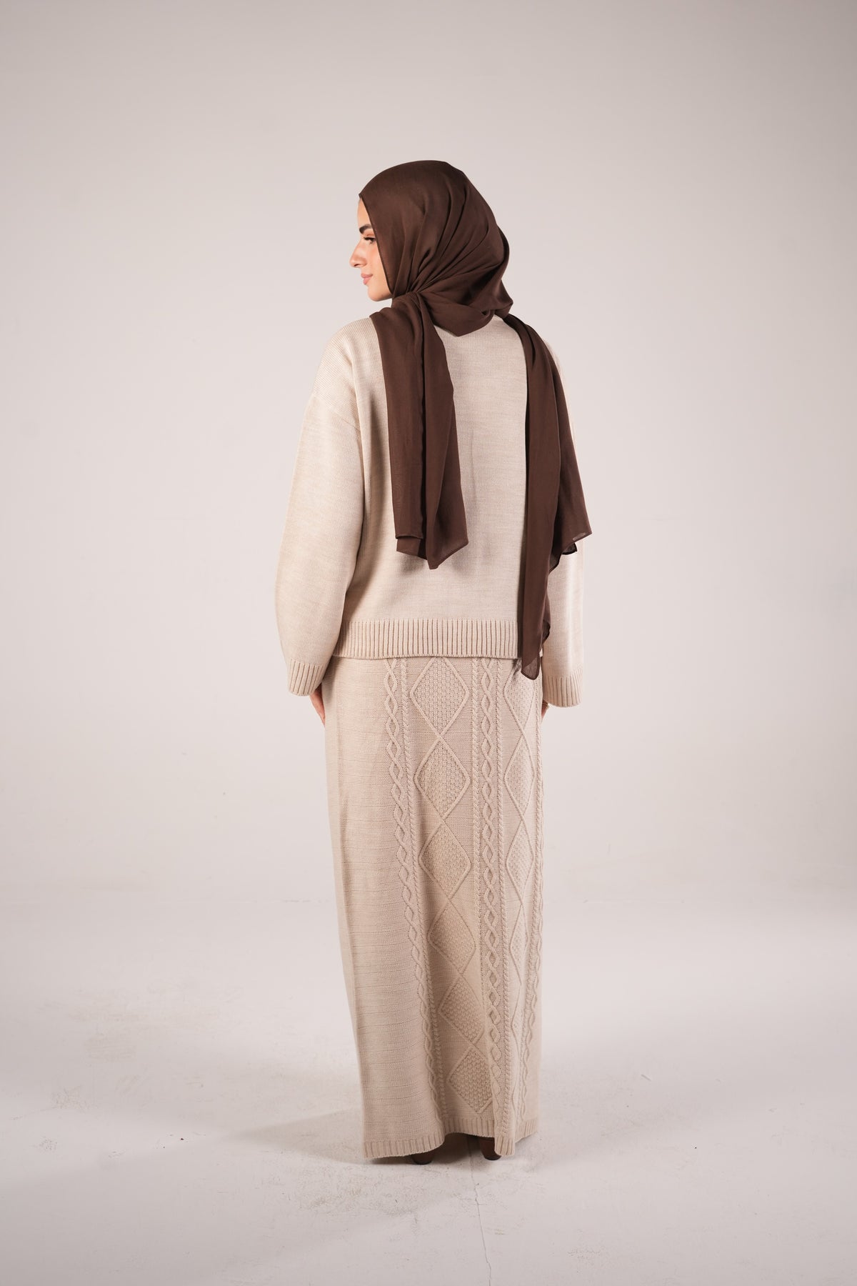 Ivy Knit Set in Beige