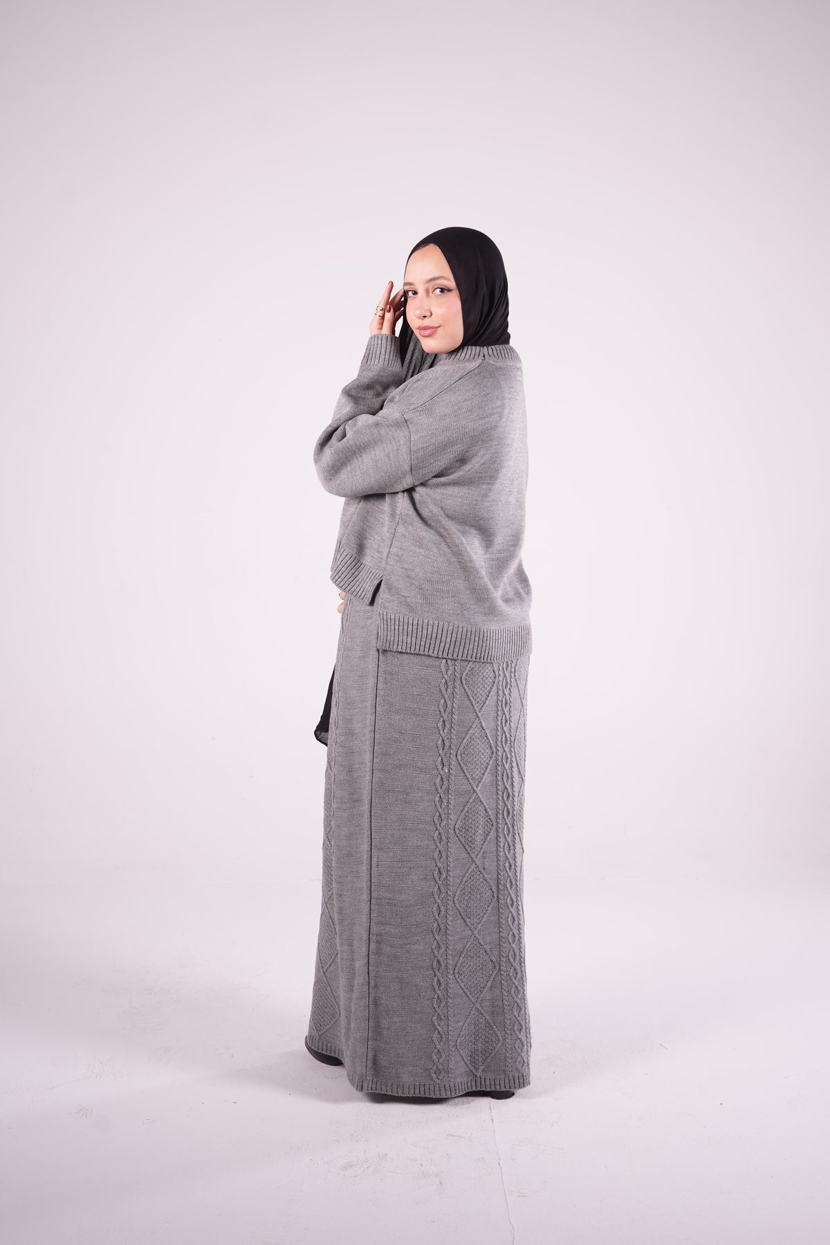 Ivy Knit Set in Gray