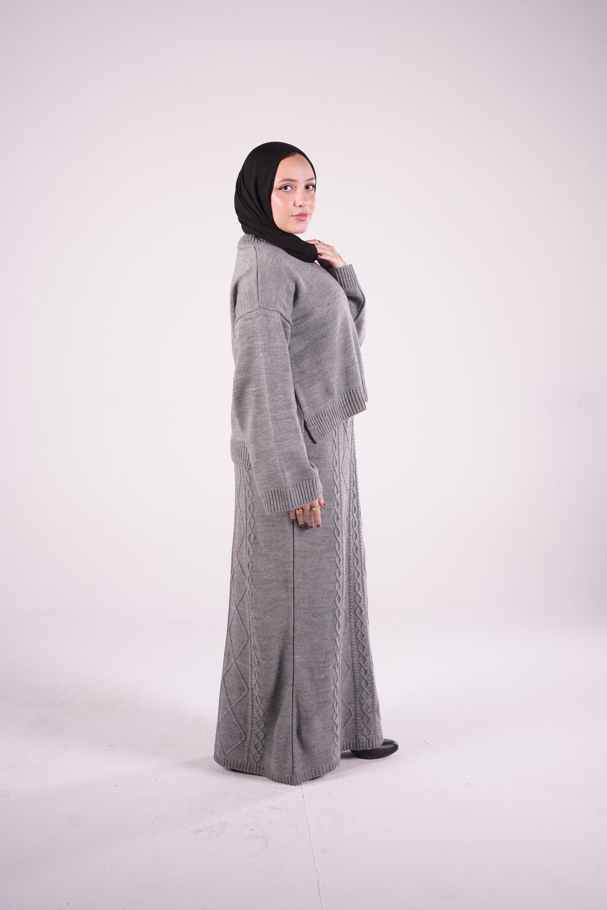 Ivy Knit Set in Gray