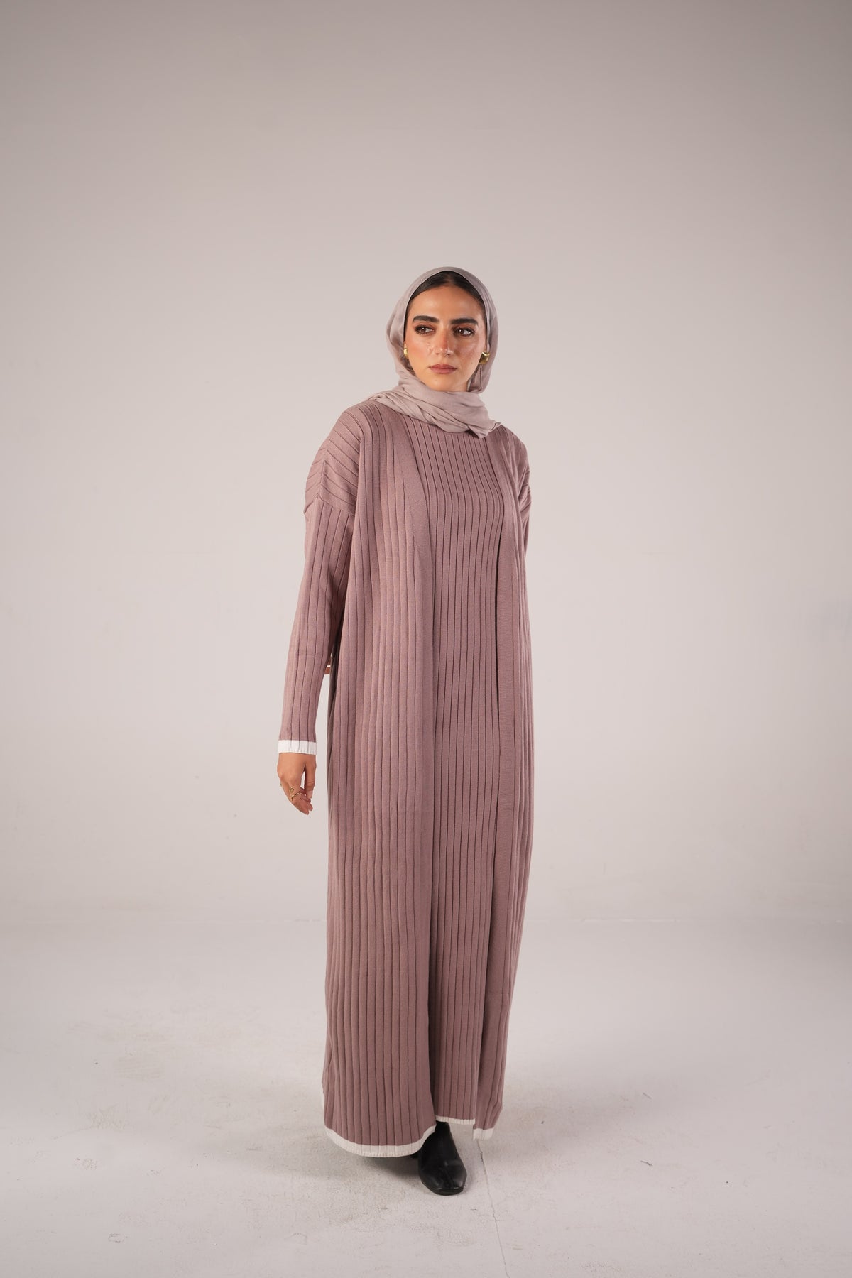 Lana Set (Cardigan & Basic) - Cashmere