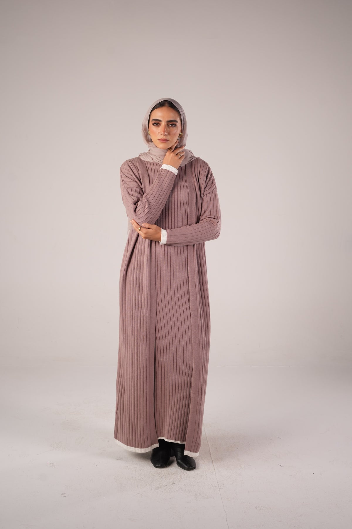 Lana Set (Cardigan & Basic) - Cashmere