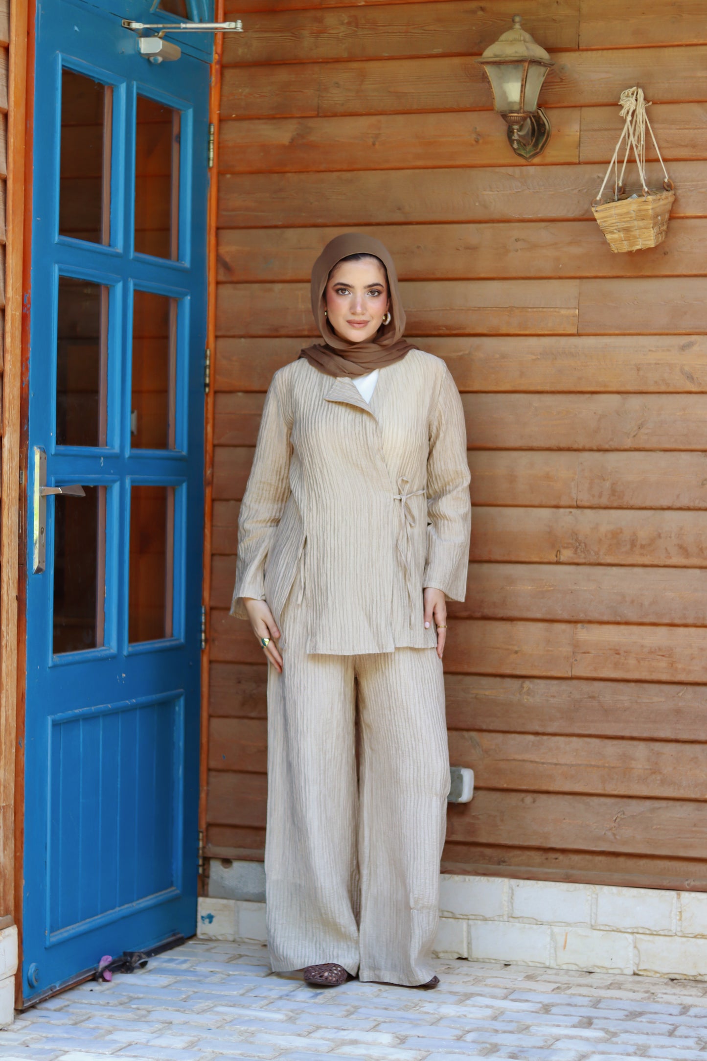 Origami Set in Ivory Beige