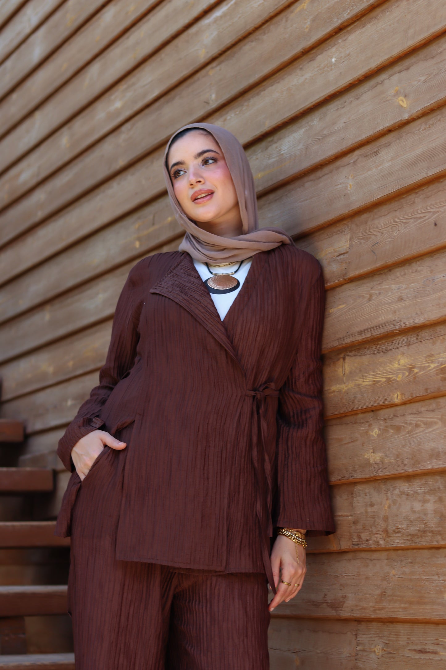Origami Set in Espresso Brown