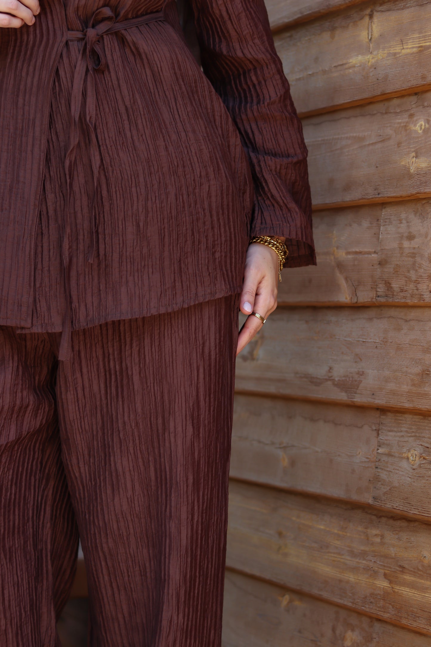 Origami Set in Espresso Brown