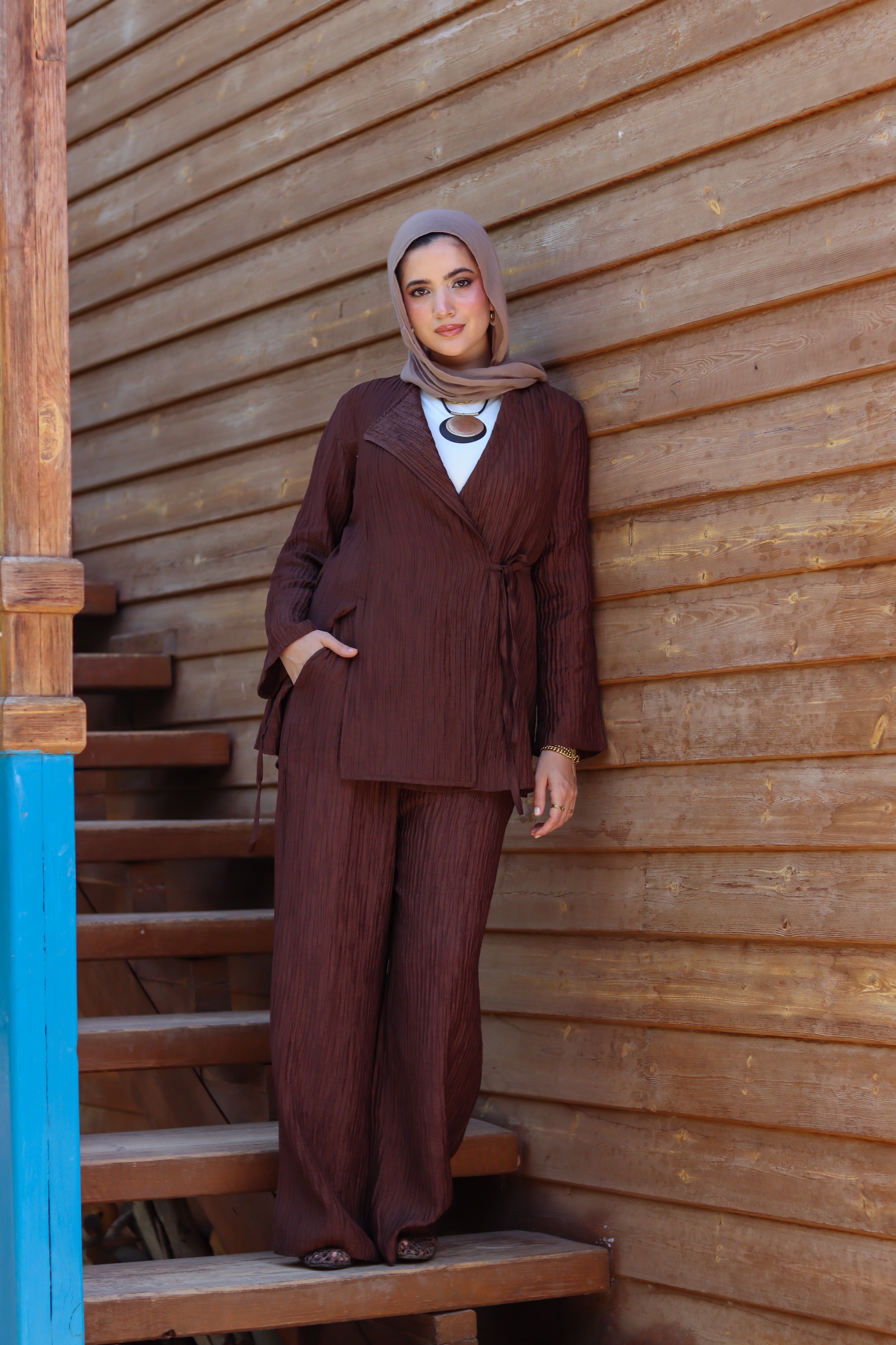 Origami Set in Espresso Brown