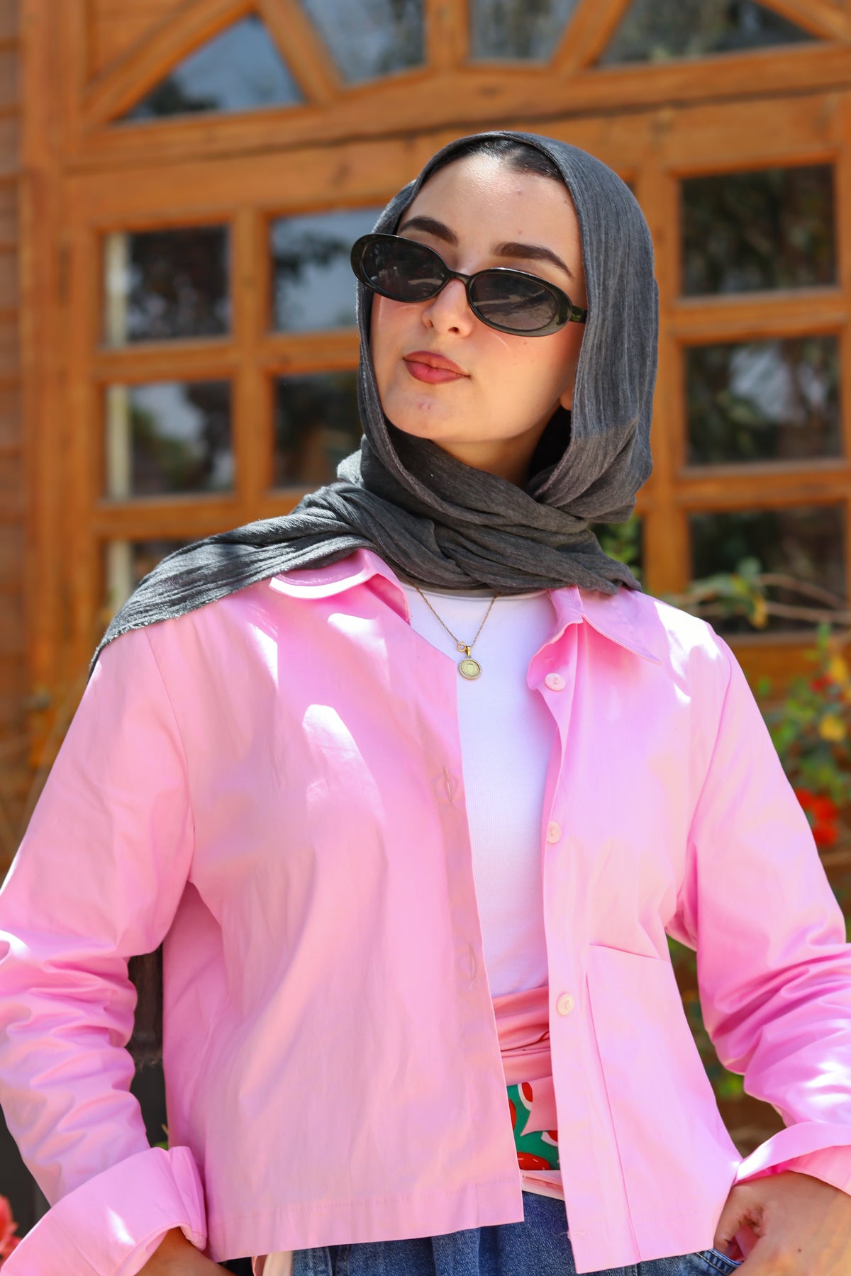 Casual Pocket Shirt in Pink