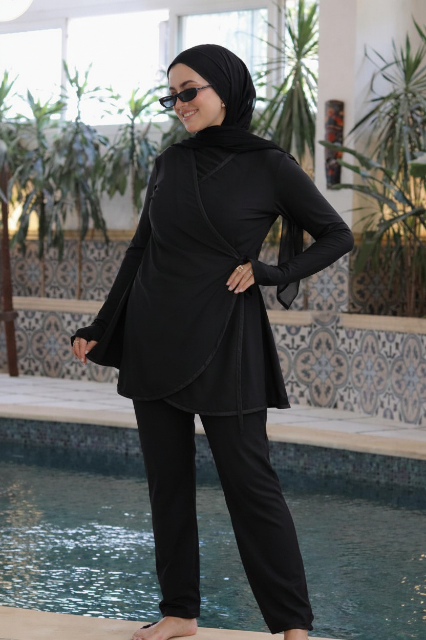 Ozel Burkini in Black (2 pieces)