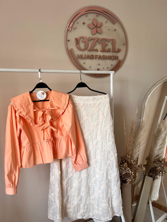 Blossom Skirt in Beige