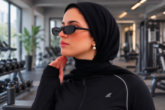 Sports and Swim Head Cover in Black