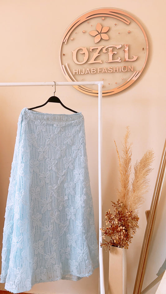 Blossom Skirt in Baby Blue