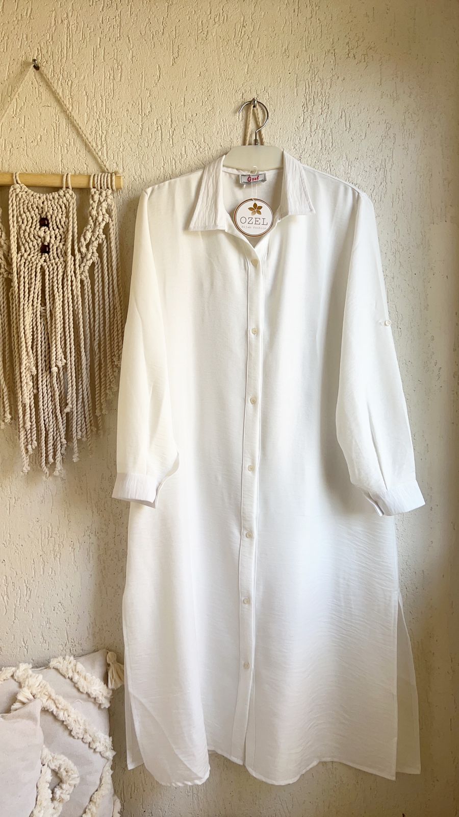 Linen Chemise in White