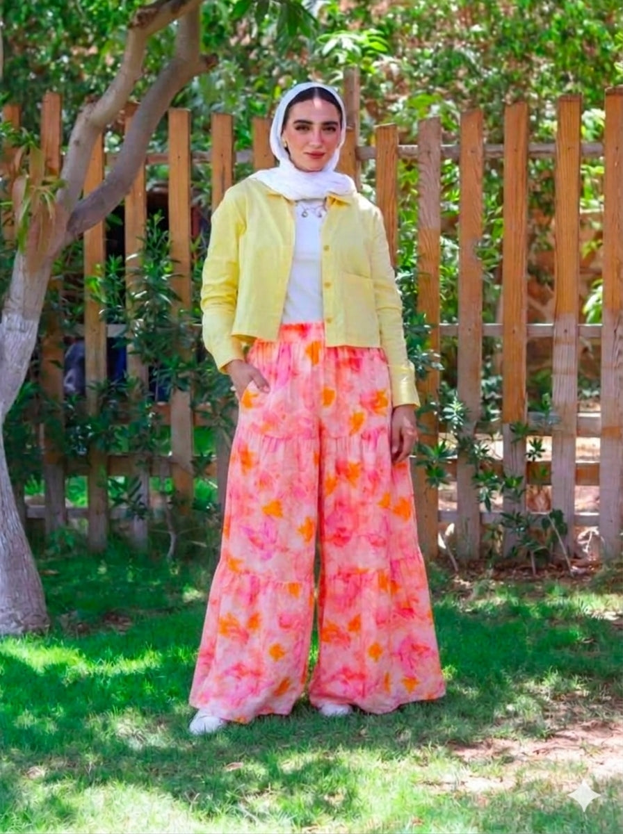 Sunset Dreams Wide leg pants in Pink