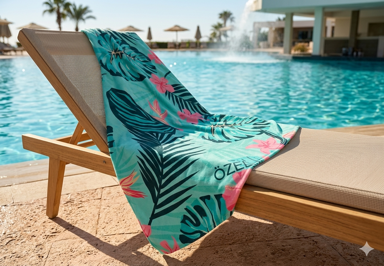 OZEL Microfiber Pool & Beach Towel in Mint