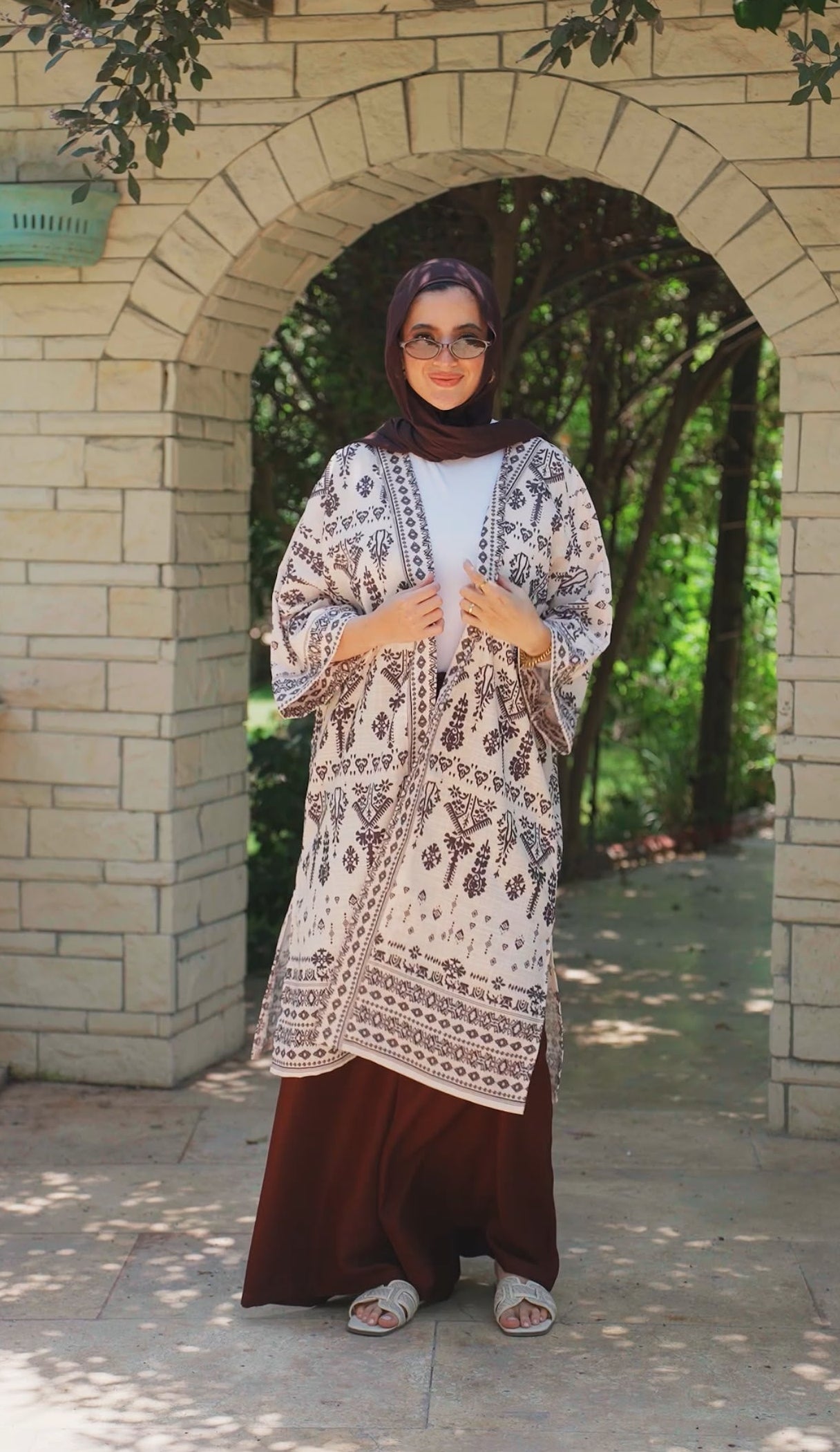 Sunny Days Cardigan in Brown
