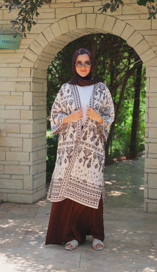Sunny Days Cardigan in Brown