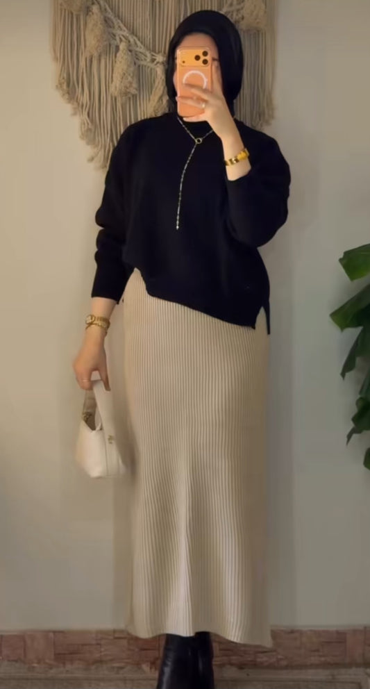 Wool Winter Bundle (Shawl + Pullover + Skirt)