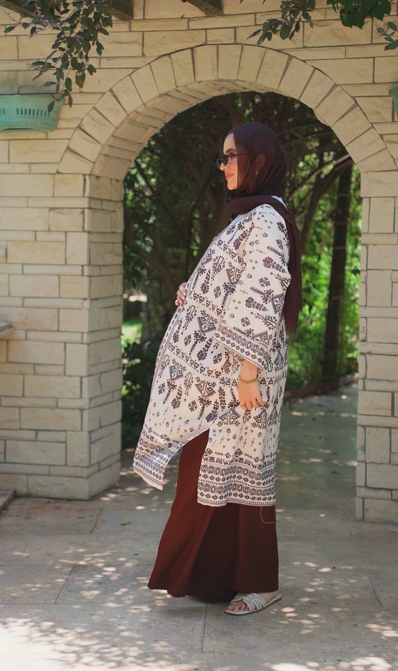 Sunny Days Cardigan in Brown