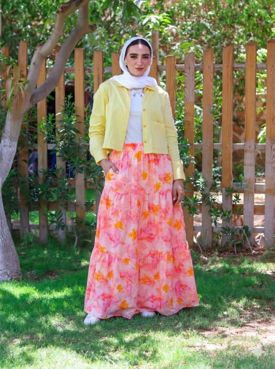 Sunset Dreams Skirt in Pink