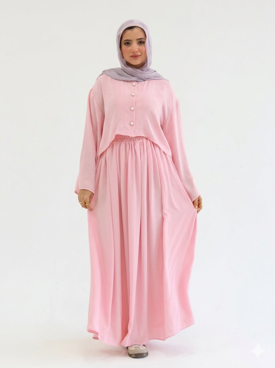 Breeze Casual Set  in Pink