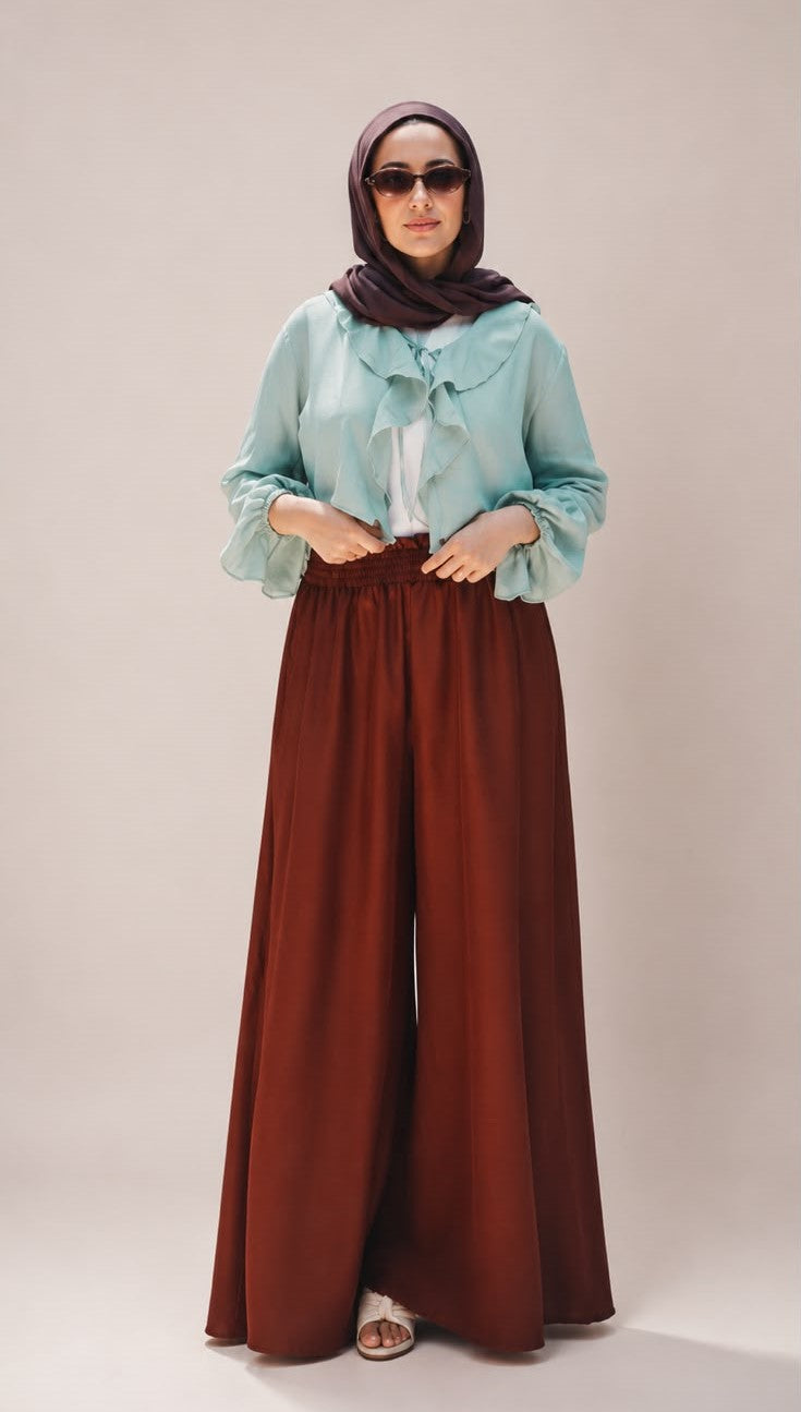 Solis Ruffle Top in Mint