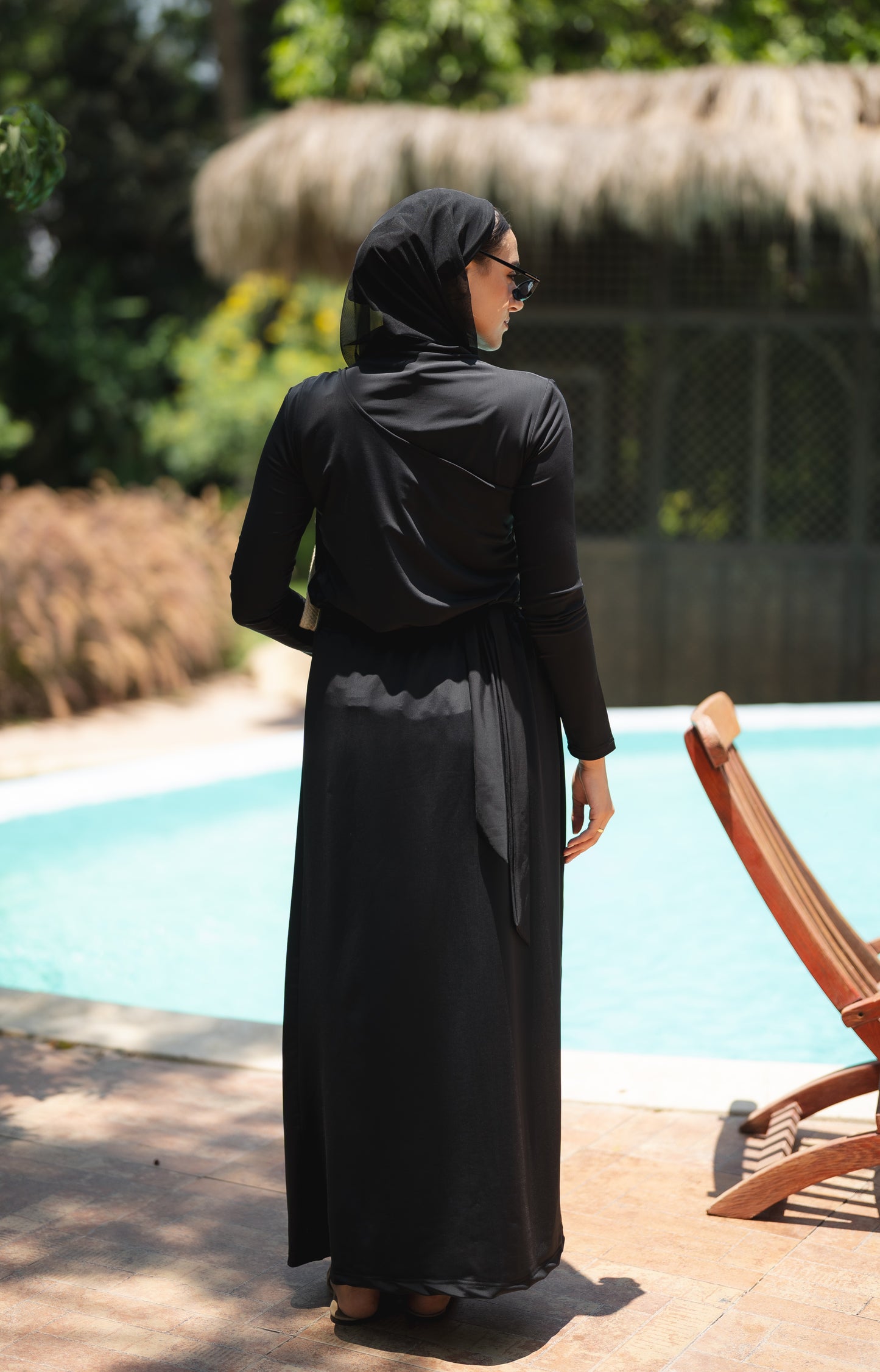 Star Burkini in Black (with head cover)