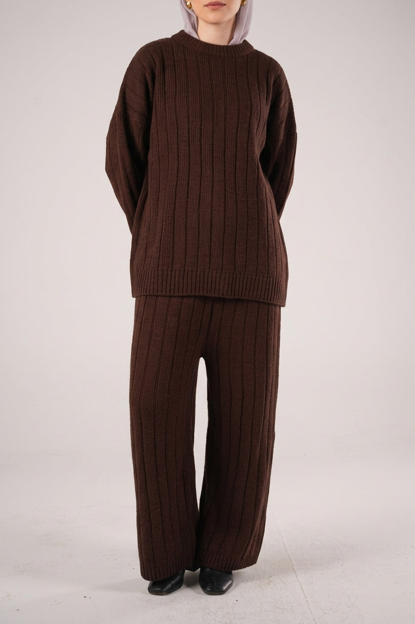 Tara Wool Set in Brown