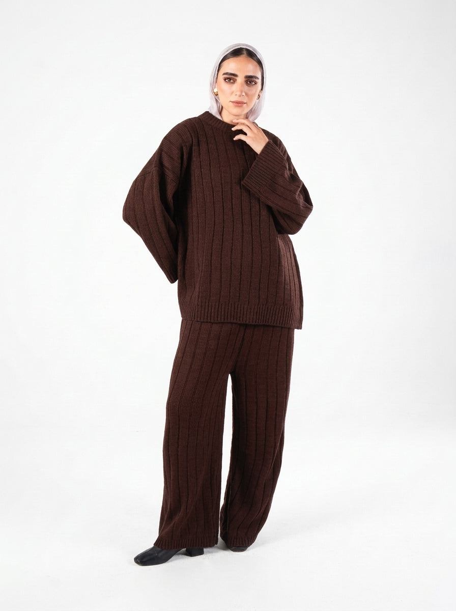 Tara Wool Set in Brown